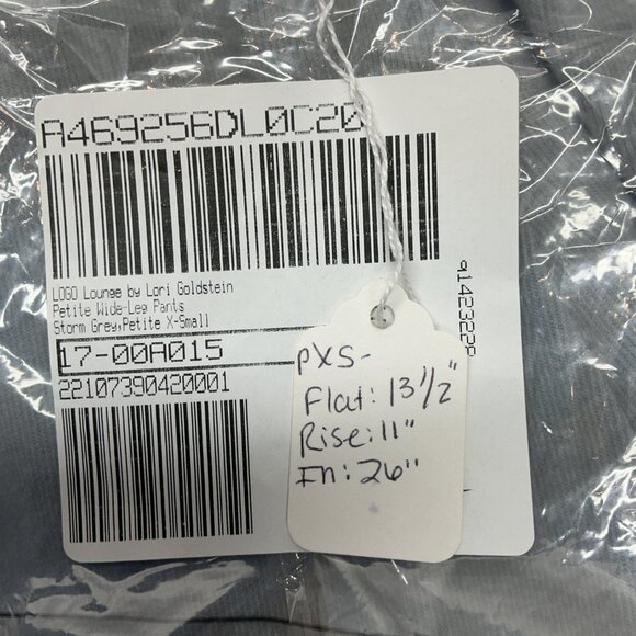 XSP WIDE LEG PANTS W/ POCKETS STORM GRAY 17" WAIST NWT - Picture 8 of 8